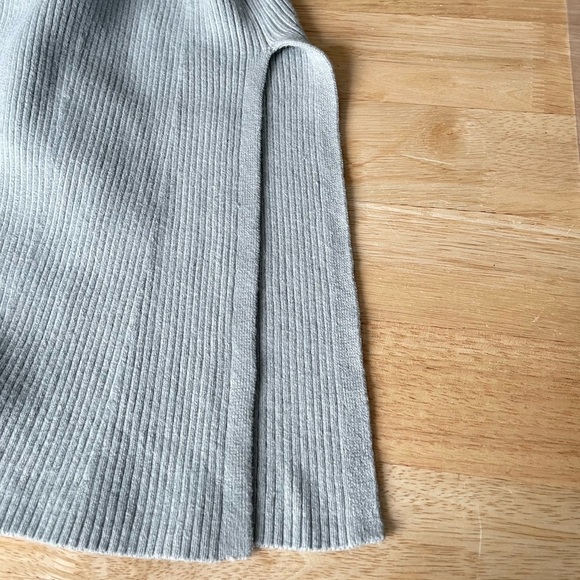 Abercrombie & Fitch Ribbed Sweater Double Slit Midi Skirt - 47063 - Picture 13 of 13